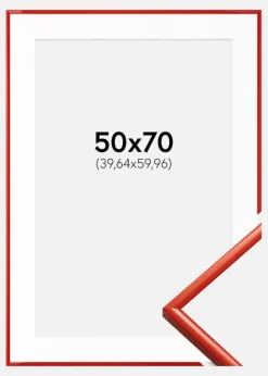 Ramme New Lifestyle Lyserød 50x70 cm - Passepartout Hvid 16x24 inches