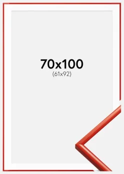 Ramme New Lifestyle Lyserød 70x100 cm - Passepartout Hvid 62x93 cm