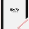 Ramme New Lifestyle Lyserød 50x70 cm - Passepartout Sort 42x59,4 cm (A2)