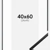 Ramme New Lifestyle Mat Sort 40x60 cm - Passepartout Hvid 25x50 cm