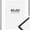 Ramme New Lifestyle Mat Sort 40x50 cm - Passepartout Hvid 29,7x42 cm (A3)