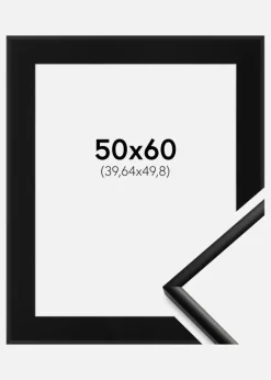 Ramme New Lifestyle Mat Sort 50x60 cm - Passepartout Sort 16x20 inches