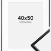 Ramme New Lifestyle Mat Sort 40x50 cm - Passepartout Hvid 12x16 inches