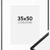 Ramme New Lifestyle Mat Sort 35x50 cm - Passepartout Hvid 9x12 inches
