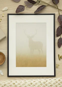 Ramme New Lifestyle Mat Sort 35x50 cm - Passepartout Hvid 9x12 inches