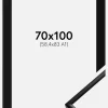 Ramme New Lifestyle Mat Sort 70x100 cm - Passepartout Sort 59,4x84 cm (A1)