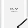 Ramme New Lifestyle Mat Sort 35x50 cm - Passepartout Hvid 11x17 inches