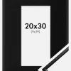 Ramme New Lifestyle Mat Sort 20x30 cm - Passepartout Sort 10x20 cm