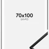 Ramme New Lifestyle Mat Sort 70x100 cm - Passepartout Hvid 62x93 cm