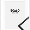 Ramme New Lifestyle Mat Sort 50x60 cm - Passepartout Hvid 15x20 inches
