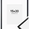 Ramme New Lifestyle Mat Sort 15x20 cm - Passepartout Hvid 4x5 inches