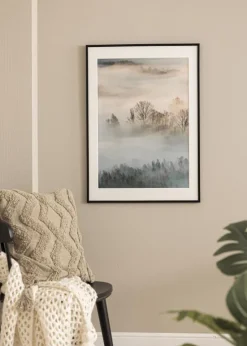 Ramme New Lifestyle Mat Sort 50x60 cm - Passepartout Hvid 37x46 cm