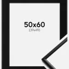 Ramme New Lifestyle Mat Sort 50x60 cm - Passepartout Sort 40x50 cm