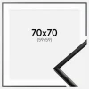Ramme New Lifestyle Mat Sort 70x70 cm - Passepartout Hvid 60x60 cm