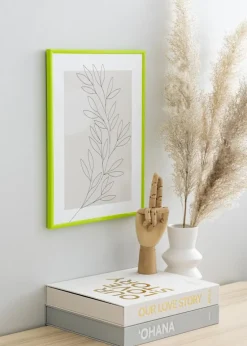 Ramme New Lifestyle May Green 50x70 cm - Passepartout Sort 33x56 cm