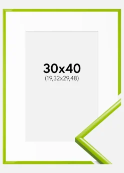 Ramme New Lifestyle May Green 30x40 cm - Passepartout Hvid 8x12 inches