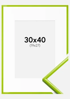 Ramme New Lifestyle May Green 30x40 cm - Passepartout Hvid 20x28 cm