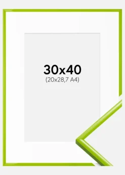 Ramme New Lifestyle May Green 30x40 cm - Passepartout Hvid 21x29,7 cm (A4)