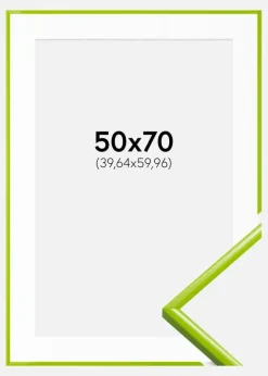 Ramme New Lifestyle May Green 50x70 cm - Passepartout Hvid 16x24 inches