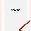 Ramme New Lifestyle Medium Red 50x70 cm - Passepartout Hvid 40x60 cm