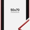 Ramme New Lifestyle Medium Red 50x70 cm - Passepartout Sort 16x24 inches