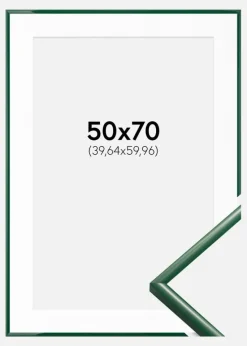 Ramme New Lifestyle Moss Green 50x70 cm - Passepartout Hvid 16x24 inches