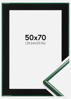 Ramme New Lifestyle Moss Green 50x70 cm - Passepartout Sort 16x24 inches