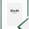 Ramme New Lifestyle Moss Green 30x40 cm - Passepartout Hvid 18x27 cm