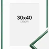 Ramme New Lifestyle Moss Green 30x40 cm - Passepartout Hvid 21x30 cm