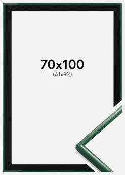 Ramme New Lifestyle Moss Green 70x100 cm - Passepartout Sort 62x93 cm