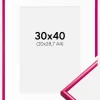 Ramme New Lifestyle Mørk Rosa 30x40 cm - Passepartout Hvid 21x29,7 cm (A4)