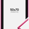 Ramme New Lifestyle Mørk Rosa 50x70 cm - Passepartout Sort 42x59,4 cm (A2)