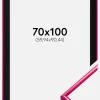 Ramme New Lifestyle Mørk Rosa 70x100 cm - Passepartout Sort 24x36 inches