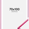 Ramme New Lifestyle Mørk Rosa 70x100 cm - Passepartout Hvid 61x91,5 cm