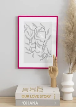 Ramme New Lifestyle Mørk Rosa 30x40 cm - Passepartout Sort 21x29,7 cm (A4)