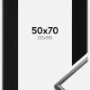 Ramme New Lifestyle Mørkegrå 50x70 cm - Passepartout Sort 33x56 cm