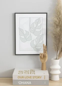 Ramme New Lifestyle Mørkegrå 50x70 cm - Passepartout Sort 16x24 inches