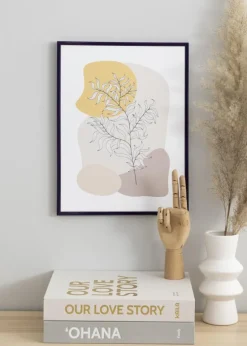 Ramme New Lifestyle Mørkelilla 50x70 cm - Passepartout Hvid 42x59,4 cm (A2)