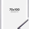 Ramme New Lifestyle Mørkelilla 70x100 cm - Passepartout Hvid 59,4x84 cm (A1)