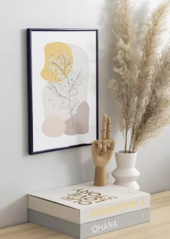 Ramme New Lifestyle Mørkelilla 70x100 cm - Passepartout Hvid 59,4x84 cm (A1)