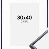 Ramme New Lifestyle Mørkelilla 30x40 cm - Passepartout Hvid 20x30 cm