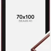 Ramme New Lifestyle Mørkerød 70x100 cm - Passepartout Sort 59,4x84 cm (A1)