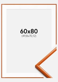 Ramme New Lifestyle Orange 60x80 cm - Passepartout Hvid 20x28 inches