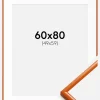 Ramme New Lifestyle Orange 60x80 cm - Passepartout Hvid 50x60 cm