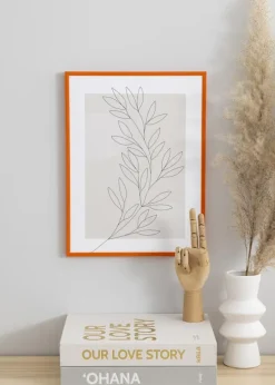 Ramme New Lifestyle Orange 60x80 cm - Passepartout Hvid 52x72 cm