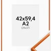 Ramme New Lifestyle Orange 42x59,4 cm - Passepartout Hvid 25x38 cm