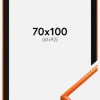 Ramme New Lifestyle Orange 70x100 cm - Passepartout Sort 62x93 cm