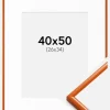 Ramme New Lifestyle Orange 40x50 cm - Passepartout Hvid 27x35 cm