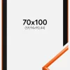 Ramme New Lifestyle Orange 70x100 cm - Passepartout Sort 24x36 inches