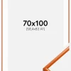Ramme New Lifestyle Orange 70x100 cm - Passepartout Hvid 59,4x84 cm (A1)